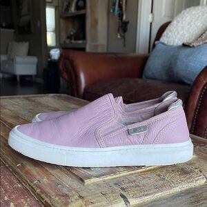 UGG Pink Leather Slip-On Shoes